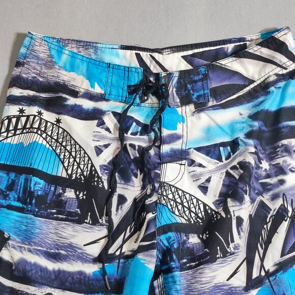 Billabong board shorts men's size 34 blue white black colour Australia Sydney - Picture 2 of 10